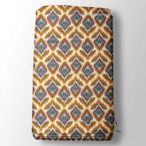 Yellow Green Ikat Digital Printed Fabric